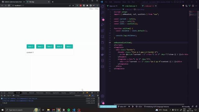 Vue básico #05 - Componente de Tab e dinâmica de grupos de componentes смотреть онлайн