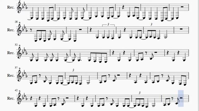 Recorder Sheet Music: How to play Valerie by Amy Winehouse смотреть онлайн