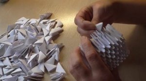 Делаем лебедя//модульное оригами для начинающих