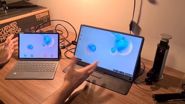 Monitor portátil ZEUSLAP e Samsung Tab s6 смотреть онлайн