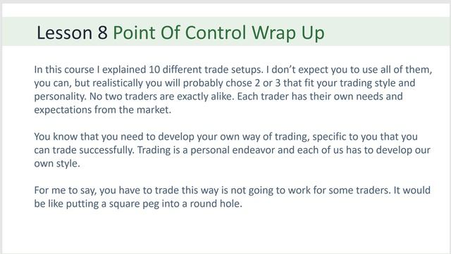 POC - Lesson 8 - Point Of Control Wrap Up