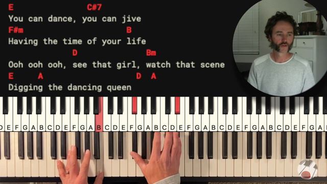 Dancing Queen | Piano Tutorial | Play & Sing смотреть онлайн