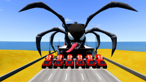 МУЛЬТИКИ ПРО МАШИНКИ БОЛЬШОЙ ПАУК КАТАЕТСЯ НА ПРИЦЕПЕ