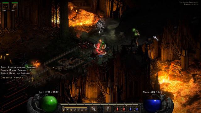 Diablo 2 Ressurected - Lv78 Wind Druid Hell Chaos Sanctuary Gameplay смотреть онлайн