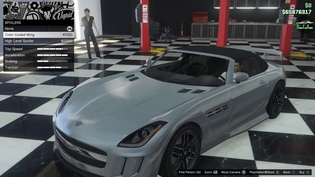 GTA 5 - OG Vehicle Customization - Benefactor Surano (Mercedes SLS AMG Roadster / Jaguar F-Type) смотреть онлайн