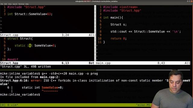inline variables (C++ 17 and beyond) | Modern Cpp Series смотреть онлайн