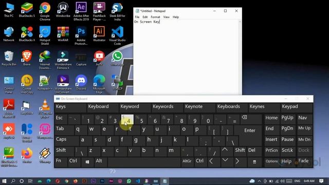 Shortcut key to Open On Screen & Touch Keyboard in Windows 10 | eWaySol смотреть онлайн