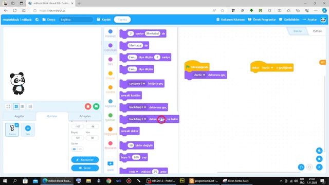 7. Olaylar - Blok Tabanlı Programlama смотреть онлайн