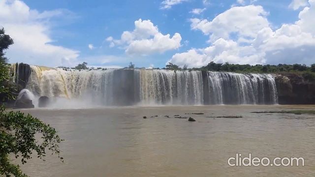 Водопад "Драй Нур" (Dray Nur Waterfall) провинция Даклак, Нячанг, Вьетнам. смотреть онлайн