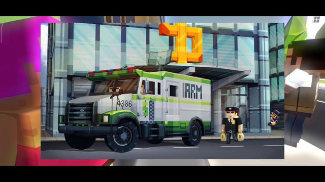 новые сливы игры ¦¦ Simple Sandbox 3 ¦¦ игравой процесс ¦¦ машина инкосатора и банк с грабителем.