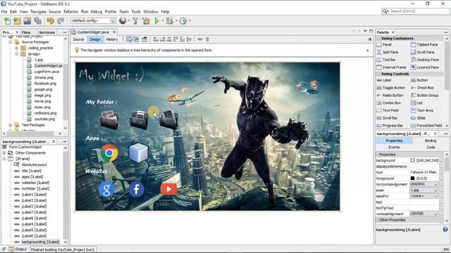 #2 Custom Widget Form in Java - Java GUI смотреть онлайн
