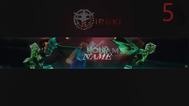 Top 10 Minecraft 3D YouTube Banner Template[Photoshop cs6 - Cinema 4D] смотреть онлайн