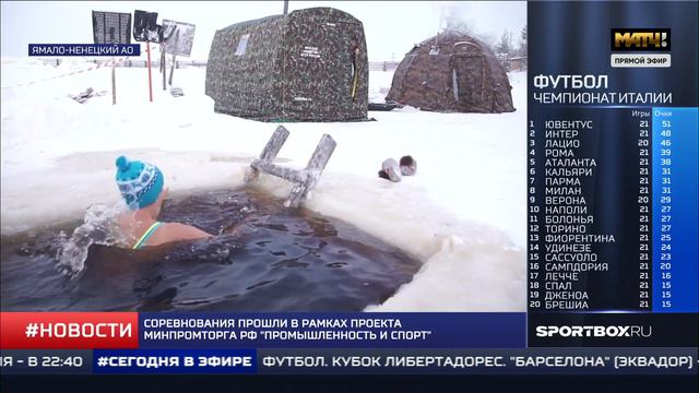 Промышленность и Спорт. Эстафета профсоюзных коллективов по зимнему плаванию и моржеванию смотреть онлайн