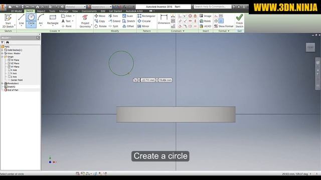 ✅ Autodesk Inventor Tutorial – Revolve смотреть онлайн