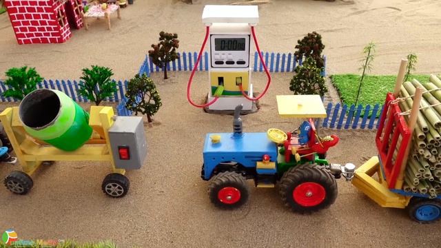 Top Diy Tractor Making Mini Petrol Pump Science Project | Diy Concrete Mixer Machine | HaiPhong Min