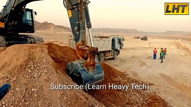 Volvo EC480DL Excavator Loading Dump Truck | Heavy Equipment | Cat Excavator | LHT