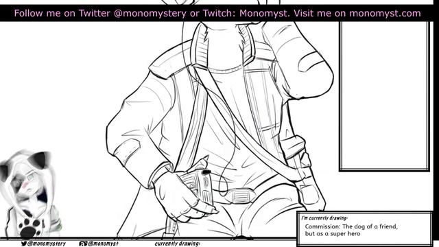 Drawing a doggy Star-Lord | Timelapse Art | Monomyst смотреть онлайн