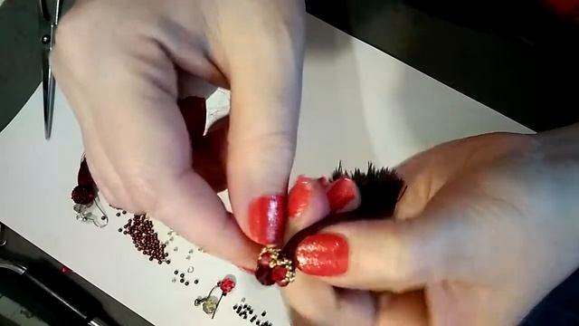 DIY Серьги-кисти Часть 2 - шапочка из бисера и бусин смотреть онлайн
