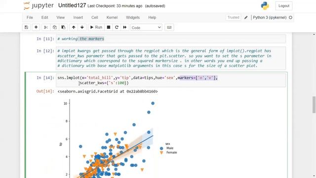 Regression Plots | Seaborn library смотреть онлайн