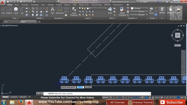 Autocad 2016 – 25. How to use Rectangular, Path & Polar Array Command? смотреть онлайн