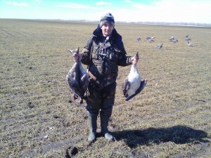 Охота на гуся. Первые наши гуси