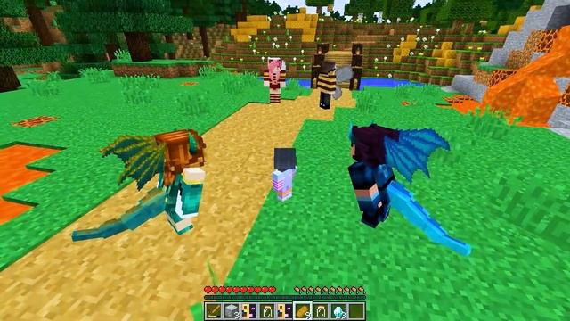 Minecraft BEE Family vs DRAGON Family! смотреть онлайн