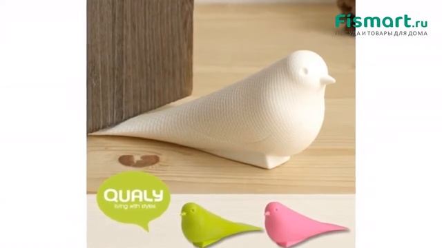 Обзор посуды для кухни | Подпорка для двери Qualy Dove: где купить недорого - Fismart смотреть онлайн