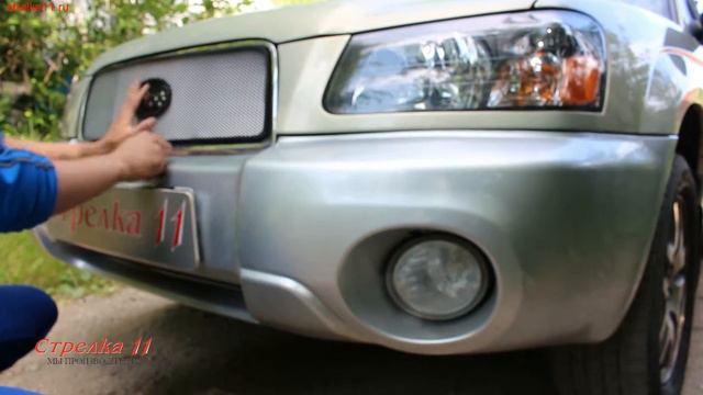 Защита радиатора SUBARU FORESTER с 2004г.в. (Хром) - strelka11.ru смотреть онлайн