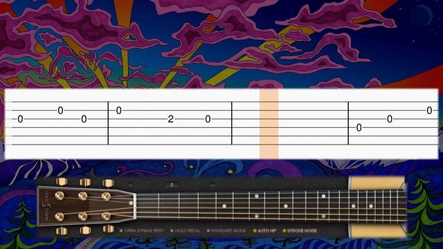 Amazing Grace - EASY Guitar tutorial (TAB) смотреть онлайн
