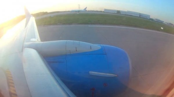 Взлёт из Внуково Boeing 737-800 Победа /Take-off from Vnukovo Boeing 737-800 Pobeda Airlines