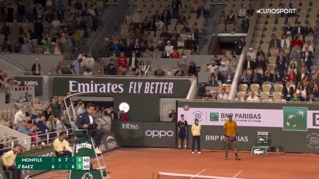 Absolutely Extraordinary!! | The Moment Monfils Won Five-Set Epic At Roland-Garros | Eurosport смотреть онлайн