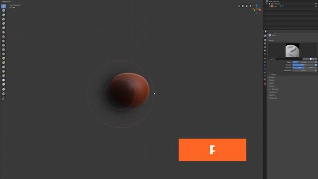 Blender 2.8 Урок 56. Hotkey Brush Radius Blender 2.8. Уроки Blender. Учим моделировать. смотреть онлайн