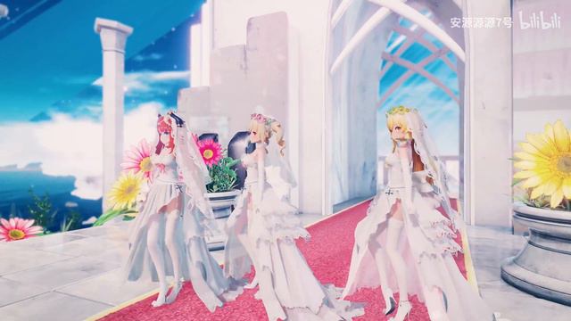【Genshin Impact MMD／4K／60FPS】「PURE WHITE ANGELS」 Lumine × Barbara × Nilou【Pico Pico Tokyo】 смотреть онлайн