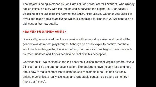 Fallout 76 PROJECT LEAD teases NEW PITT details !!!! смотреть онлайн