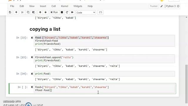 How to copy a list in Python 03 | Programming for Beginners in Urdu | Hindi | Lecture # 18 смотреть онлайн