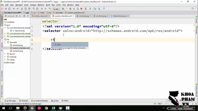 Lập trình Android A-Z - Bài 56: Custom Checkbox смотреть онлайн