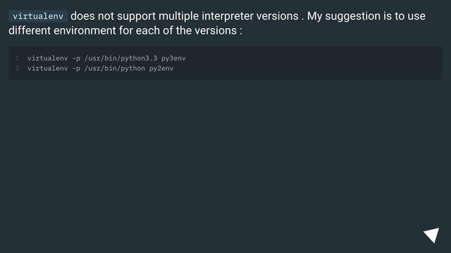 Create a virtualenv with both python2 and python3 смотреть онлайн