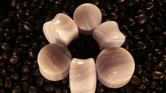 Blue Lace Agate Plugs by Oracle Body Jewelry смотреть онлайн