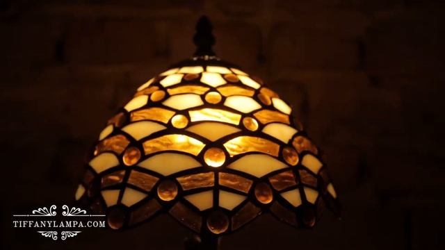 Лампа Тиффани "Золотая россыпь" - tiffanylampa.com смотреть онлайн