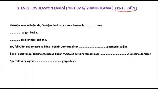 DİŞİ ÜREME SİSTEMİ #ÜREME #AYTBİYOLOJİ #AYT #ÜREME смотреть онлайн