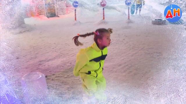 ШОК? мы ЗАМЕРЗЛИ ? в АНТАЛИИ!! Снежная комната с горками #развлекательныйцентр  #снежнаякомната