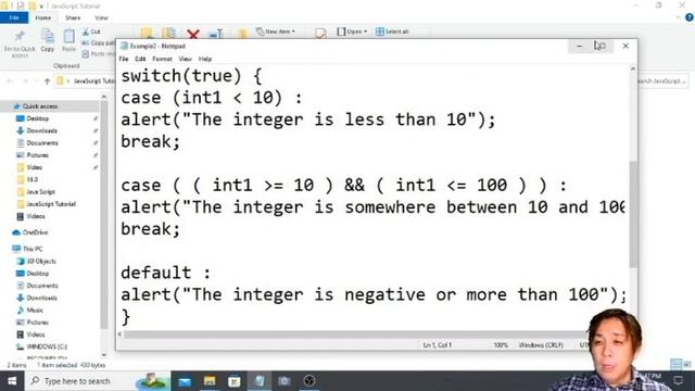 EXAMPLE 2 CLARRIFICATION SWITCH / CASE CONDITIONAL STATEMENT- Introduction to JavaScript Tutorial 2 смотреть онлайн