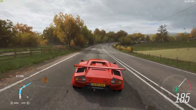 Forza Horizon 4 - 1988 Lamborghini Countach LP5000 QV - Car Show Speed Jump Crash Test . смотреть онлайн