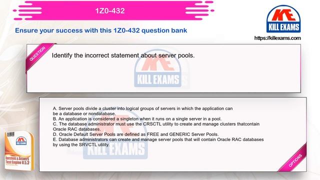 1Z0-432 - Oracle Real Application Clusters 12c Essentials Practice Test by Killexams.com смотреть онлайн
