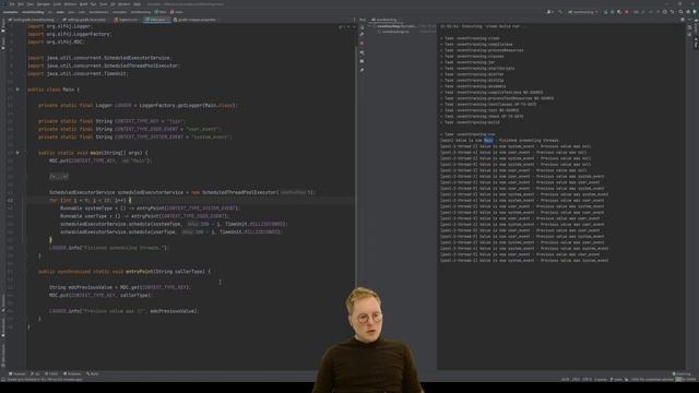 Java Mapped Diagnostic Context example смотреть онлайн