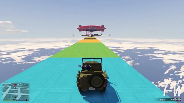 Стенка!!! Овер много таранов, рамп и дно машин. GTA 5 online смотреть онлайн