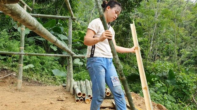 How To Build Bamboo House 2021 With Girl | Lý Thị Ca - Ep.69
