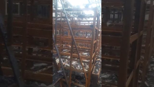 Уничтоженный склад боеприпасов ВСУ/Destroyed ukrainian ammo depot