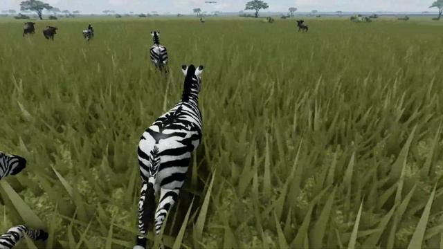 Roblox Wild Savanna - Zebra and Gnu - Mixed herd gameplay смотреть онлайн