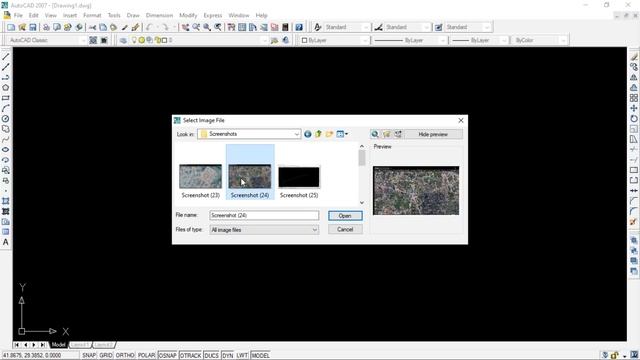 How to Insert Image in Auto-CAD 2007 смотреть онлайн